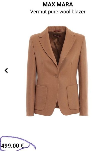 Women Weekend Max Mara Blazer Beige Wool 36
