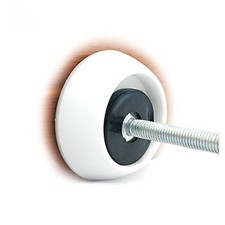 Baby Gate Wall Protector - Protect Walls from Pressure Mounted Pet Dog White