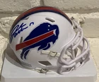 JOSH ALLEN Buffalo Bills Signed Riddell Mini Helmet FANATICS WOW!