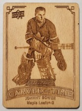 2023-24 Upper Deck Engrained Carved In Time Johnny Bower #CT-20 Toronto Maple 