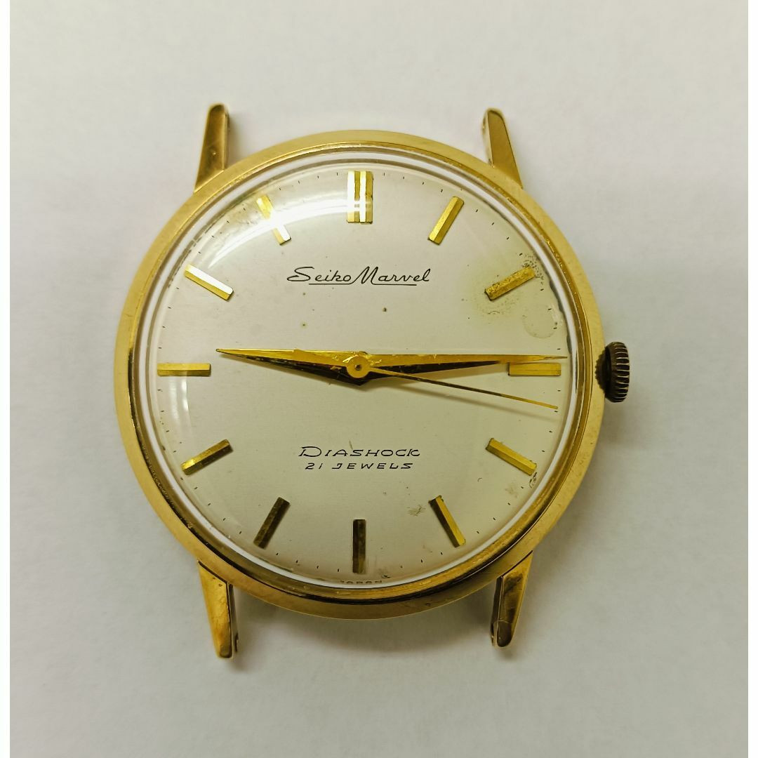 Seiko Marvel 14036 Diashock 18K Gold Automatic Vintage Watch