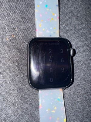 Apple Watch Series 6 44mm Space Grau Aluminiumgehäuse mit Schwarz Sportarmband -...