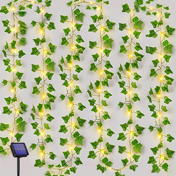 Solar Lichterkette Efeu 10M 100 LED IP65 Wasserdicht Garten Deko 8 Modi AußEn-image