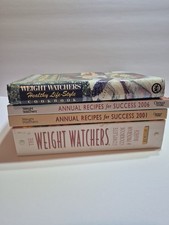 Weight Watchers Cookbooks Lot of 4 Annual Recipes 2001, 2006 Complete Program