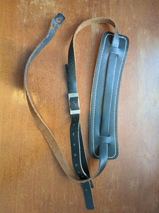 Vintage Genuine Fender Leather Guitar Strap from the 60s/70s - Black made in USA