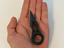 Carbon Fiber Finger Spike - Non Metal - Undetectable Self Defense Knife