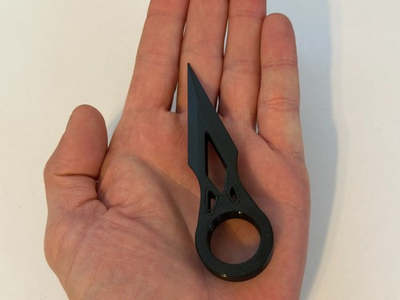 #ad Carbon Fiber Finger Spike Non Metal Undetectable Self Defense Knife $699.95