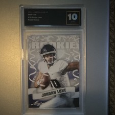 2020 Leaf Prized Rookie Jordan Love #10 Utah State Aggies Football NCAA