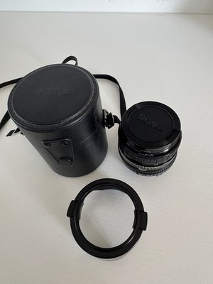 Sigma Macro Mini Wide 2 F=28mm Camera Lens, Case, Cap's and Hood, Tested