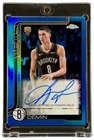 Egor Demin 2025-26 Topps Chrome Update Rookie Auto Nets True Blue Refractor /150