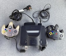 Nintendo 64 Console - Two Controllers & a N64 To RF Cable