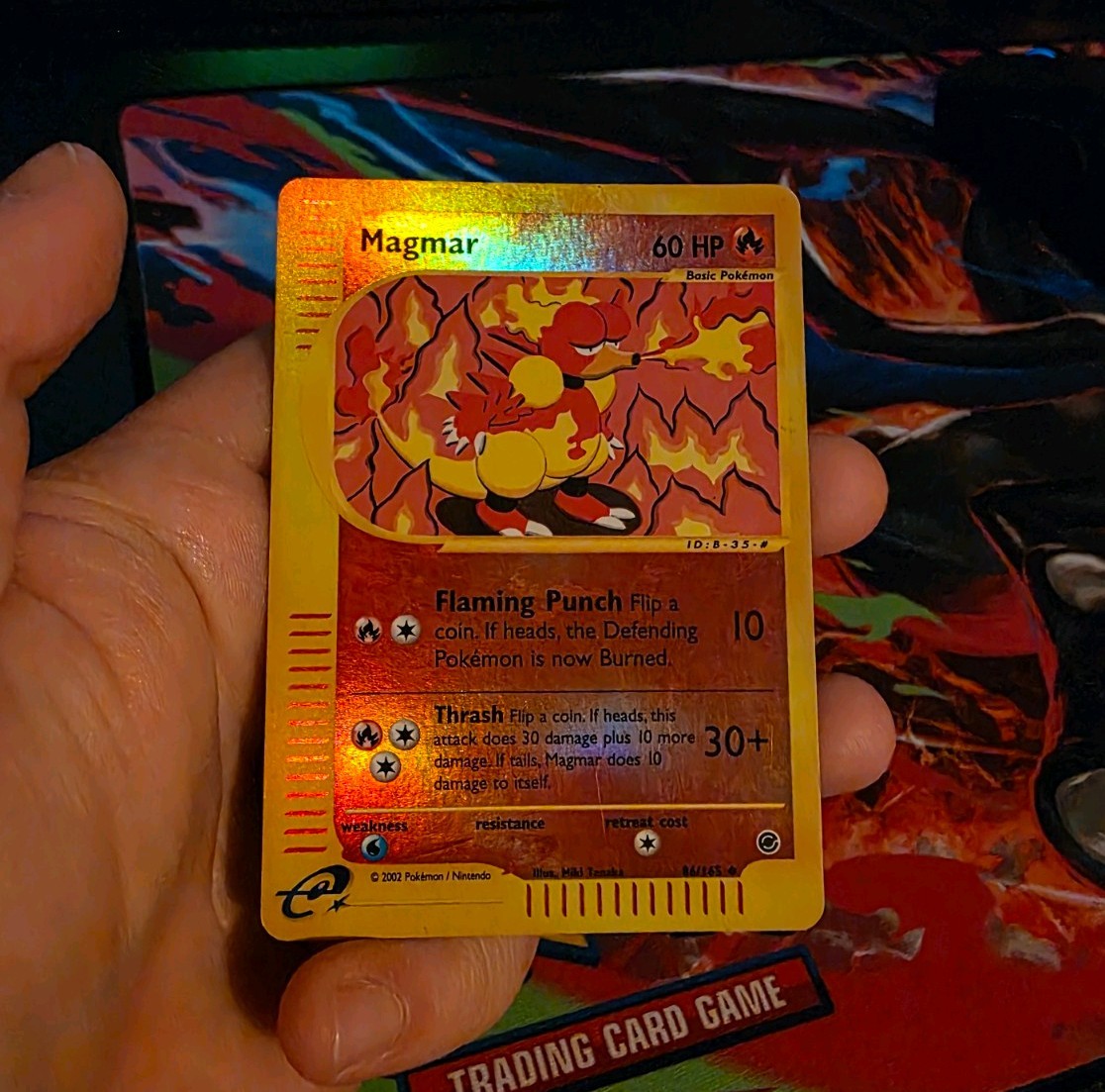 Pokemon Card Magmar Reverse Holo LP Expedition 86/165