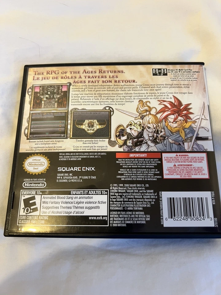 Chrono Trigger for Nintendo DS NTSC Region free complete with a poster - Image 2 of 4