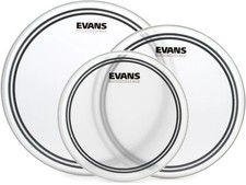 Evans EC2 Frosted Tom Pack - 10, 12, and 14 H...