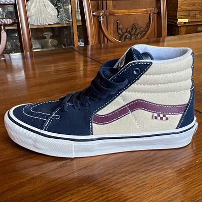 VANS Sk8-Hi Men's skate board Canvas Lace-Up, Pop Cush never used!