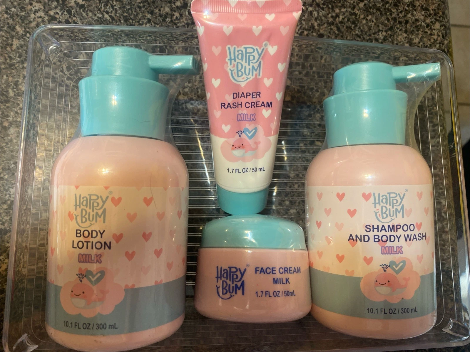 HAPPY BUM Baby Bath Set Body Wash Shampoo, Body Lotion Diaper Rash Face Cream Mi
Opens in a new wind
