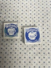 2 x Williams Mug Shaving Soap Bar Discontinued New 42g 49g New Old Stock VINTAGE