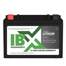Interstate Batteries Ibx Lithium Powersports Battery 12v 4ah 500ca Lifepo4