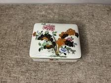 Vintage Vista Alegre Chengtu porcelain lidded trinket box