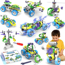 10 in 1 STEM Toys for 4 5 6 7 8+ Year Old Boy Easter Birthday Gifts Building