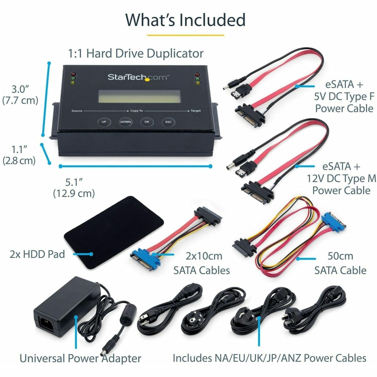 StarTech 2.5/3.5? SATA Hard Drive Duplicator w/ Multi HDD/SSD