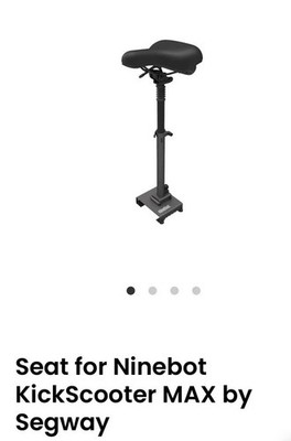 NEW Segway Ninebot KickScooter Seat for MAX G30 / G30LP - Shock Absorbing Black