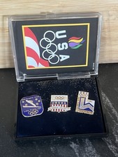 Vintage USA Olympic Home Team Centennial 3-Pin Set