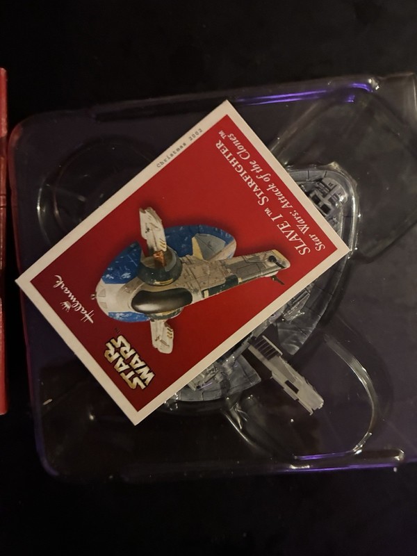 Hallmark Keepsake Star Wars Slave I Starfighter Diecast Metal Ornament 2002