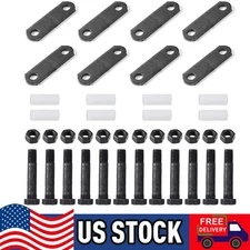 2Pack Racewill Trailer Shackle Kit Tandem Axle Trailer Kit for Double Eye Spring