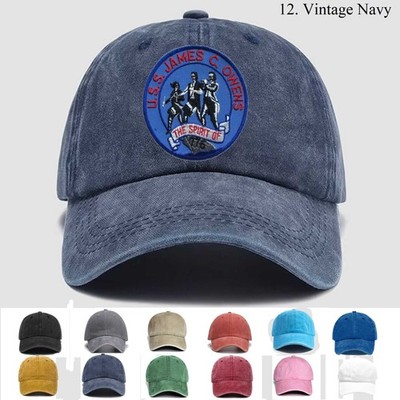 Custom Name Embroidered Hat Uss James C Owens Dd-776, Veteran Cap, Trucker Hat