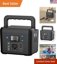 Compact 200W External Battery Pack with Multi-Charging Options for Home & Camper
