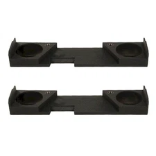Q Power 2 Hole 12 Inch Subwoofer Enclosure for GMC Chevy 2014-2016 (2 Pack)