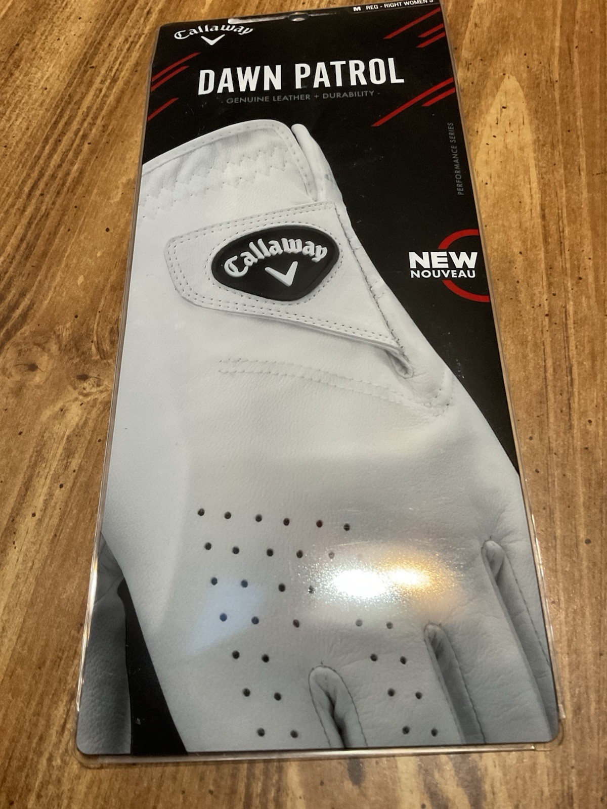 Dawn Patrol Ladies Leather Glove Right Hand White Size M