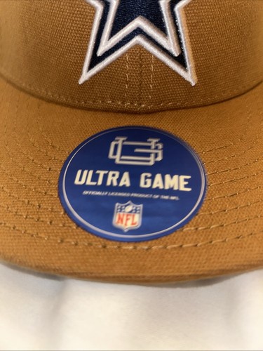 Dallas Cowboys Hut Canvas flache Krempe verstellbar Snapback Cap Carhartt-Stil - Bild 3 von 14