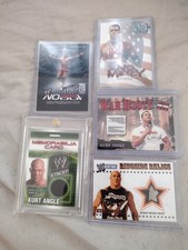 Fleer WWE All Access 2002 Kurt Angle Memorabilia Card Lot (5) No Way Out