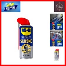 WD-40 Specialist Silicone Spray Lubricant 400ml With Smart Straw 20.60 per litre