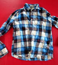 Boys Abercrombie Kids Plaid Soft Flannel Button Down Shirt Sz 15/16 NEW