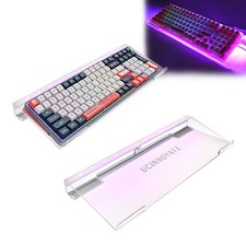 UCINNOVATE RGB Acrylic Computer Keyboard Stand, LED Backlit Keyboard Stand Tr...