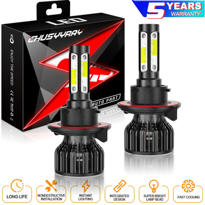 9008 H13 For Ford Explorer Sport Trac 2007-2010 LED Headlight Hi/Low Beam Bulbs