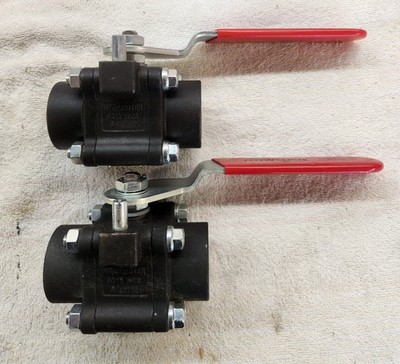 (2) Flowserve Worcester Controls 1 4446PMSE R2 1''NPT BALL VALVES