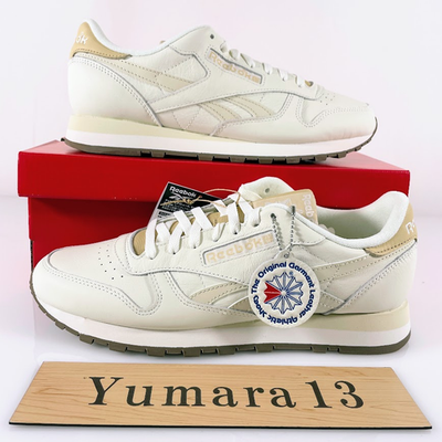 Reebok Classic Leather Chalk Beige Brown 100245036 Men's Size | eBay