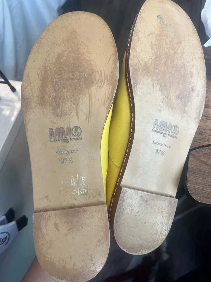 Maison Martin Margiela Calfskin leather shoes Italy Rare 37 1/2 size MM6 7 1/2 - Image 3 of 4