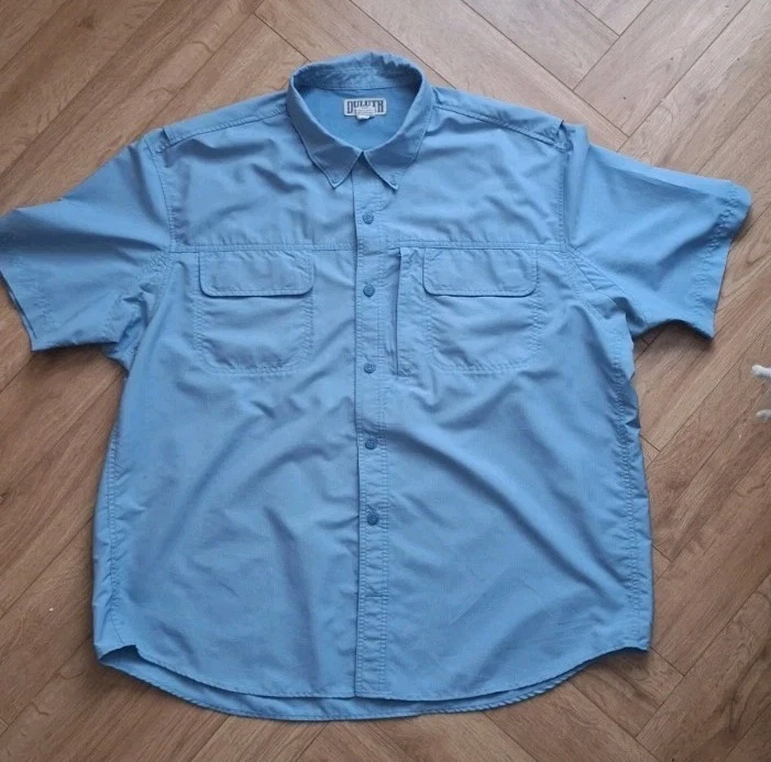 Duluth Trading Co Blue Hiking Walking Short Sleeve Shirt Coolplus Mens 2XL
Opens in a new window or 