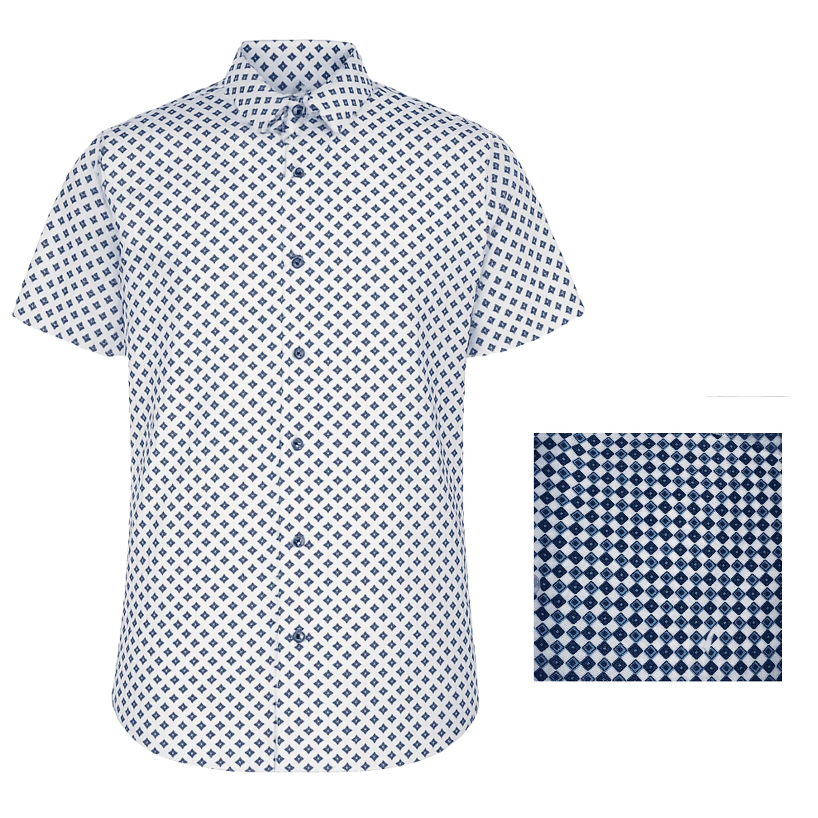 Mens Plus Size Shirt, Multi-Colour Cotton Short Sleeve Button Shirt, UK XXL-8XL
Opens in a new windo