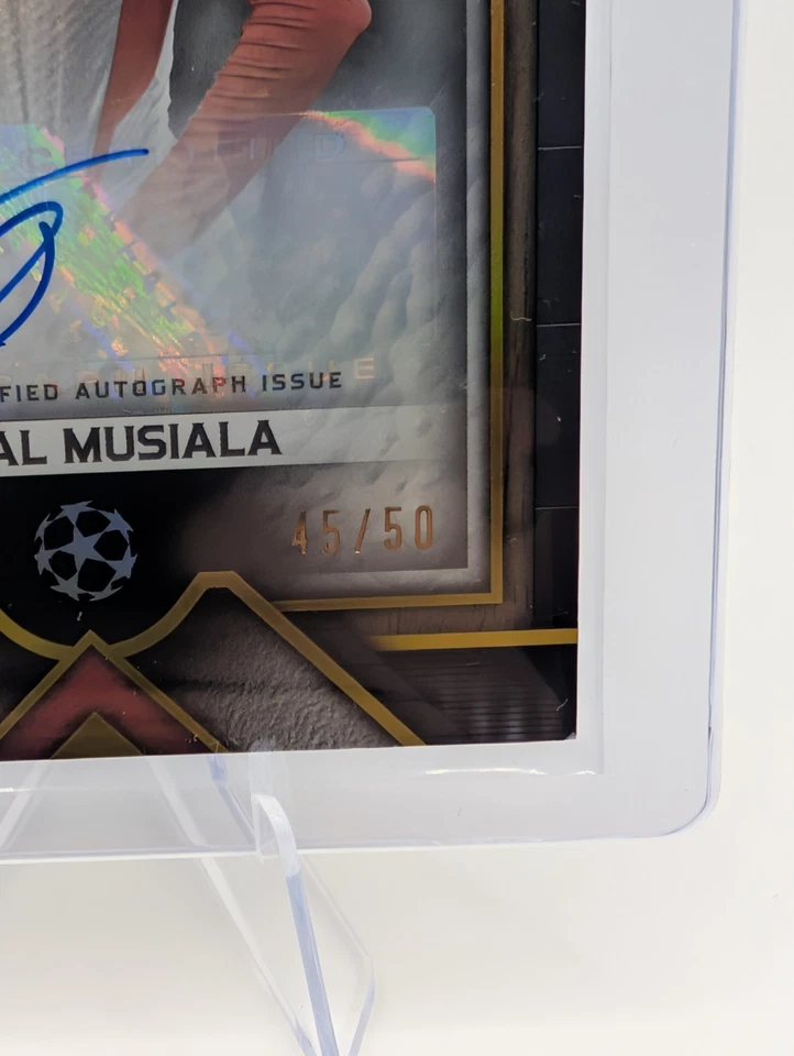 2022-23 Topps Museum Collection Jamal Musiala Autograph Gold/50 Bayern Munich 🔥 - Image 4 of 4