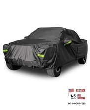 Pickup Truck Cover Waterproof All Weather, Fit for Truck Length 230"-242" Black