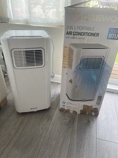 Daewoo Portable AC Unit 7000 BTU 3in1 Air Conditioner White Brand New In Box✅