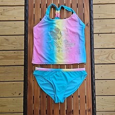 Wonder Nation Girls 14/16 Mermaid Magic Tankini