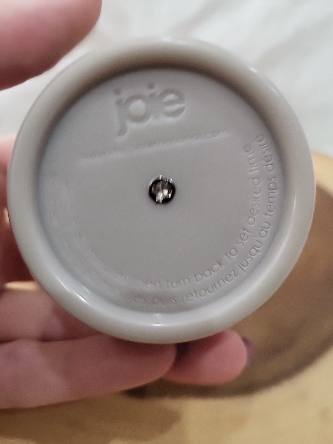 ADORABLE JOIE MEOW CAT & MOUSE 60 MINUTE KITCHEN TIMER Cute Kitsch Pink White 3"