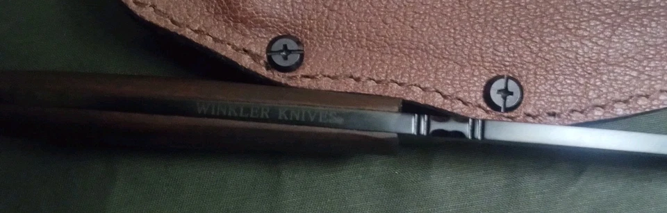 Winkler Highland Hunter Fixed Blade With Leather Sheath (Read Description) - Image 3 of 4